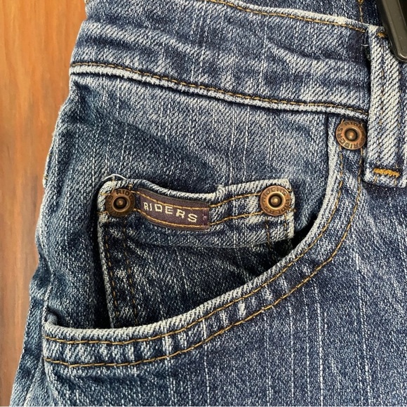 Riders Women’s Blue Stretch Denim Straight Leg High Waist Jeans Size 18 - Picture 3 of 9